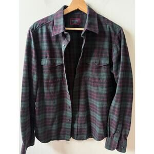 UNTUCKit Men's seleccio plaid flannel shirt size M